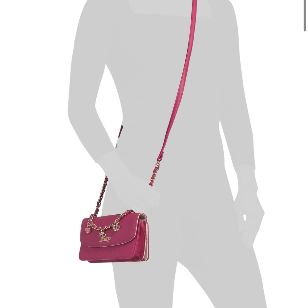 JUICY COUTURE
charm crossbody with pull out card case pouch NIB - Picture 3 of 5